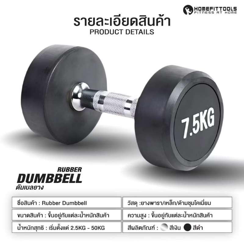 ดัมเบลกลม 7.5 kg 1 คู่ - Homefittools-1