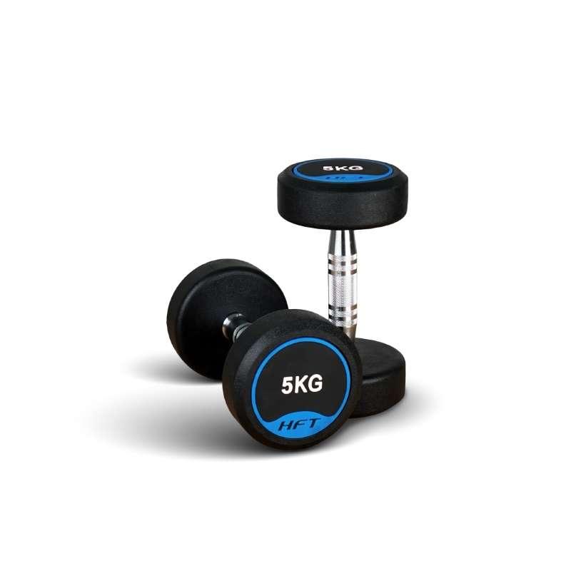 ดัมเบลกลม HFT 5 kg 1 คู่ - Homefittools-1