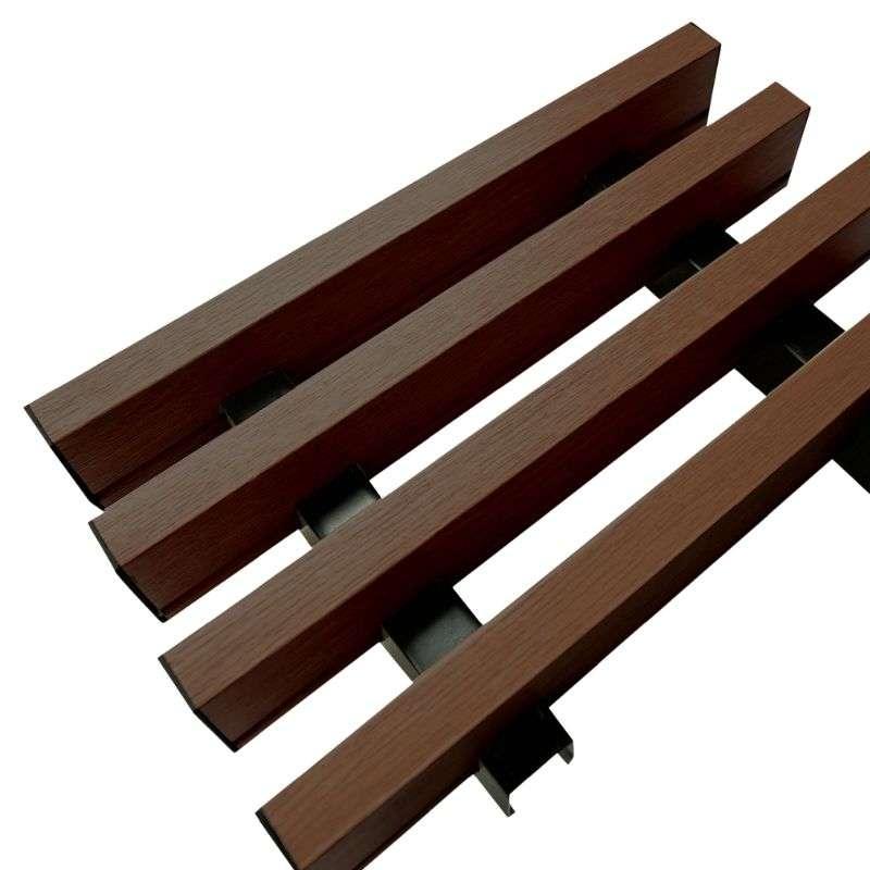 ระแนงเหล็กลายไม้ ขนาด 20x50x6000 mm. สีวอลนัท (Walnut)-1