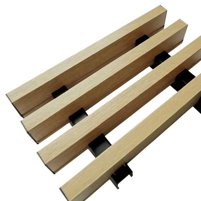 ระแนงเหล็กลายไม้ ขนาด 25x100x4000 mm. สีบีช (Beech)-1