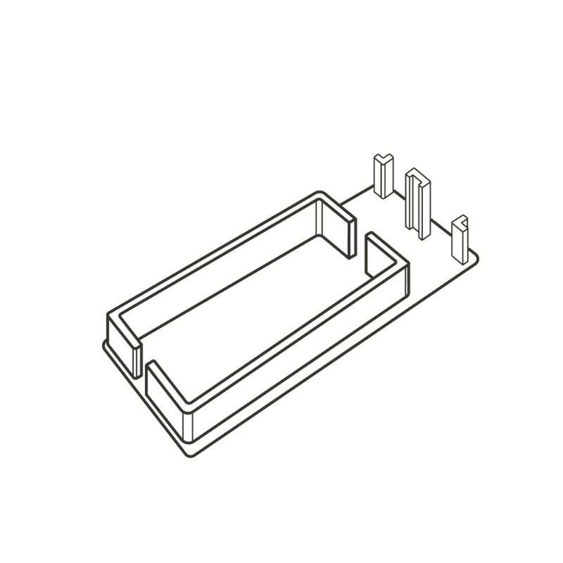 End Cap ตัวปิดปลาย สีดำ 20x100 mm.-1