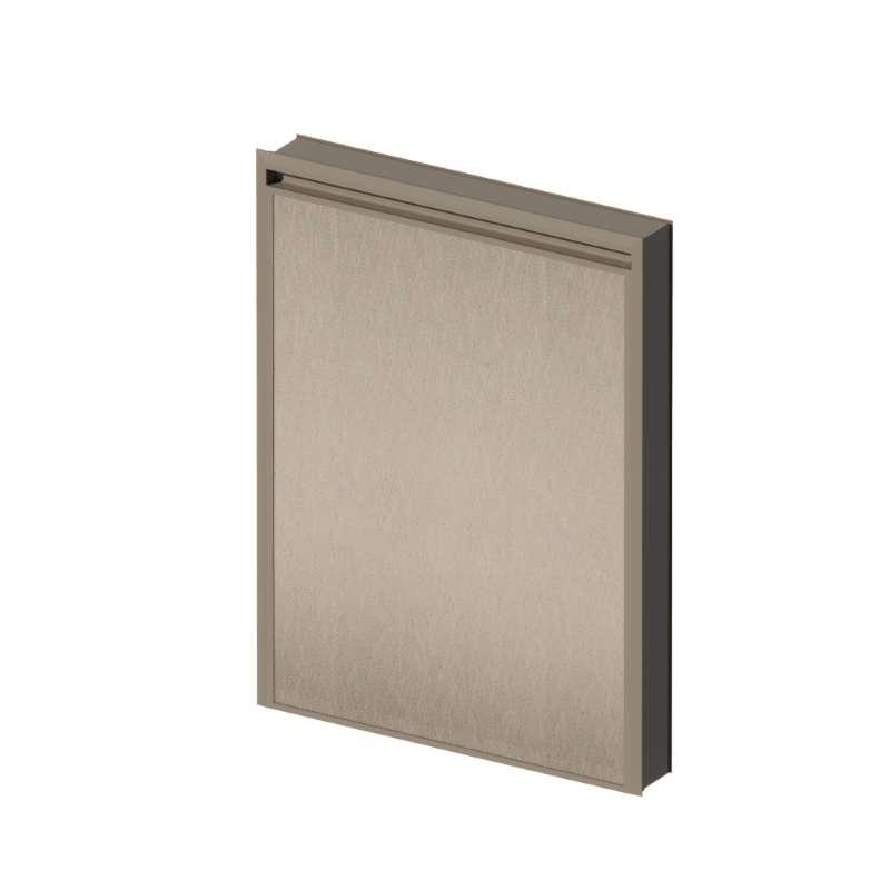 บานถังแก๊ส รุ่น BRIX 50x70 ซม. สี METAL-1