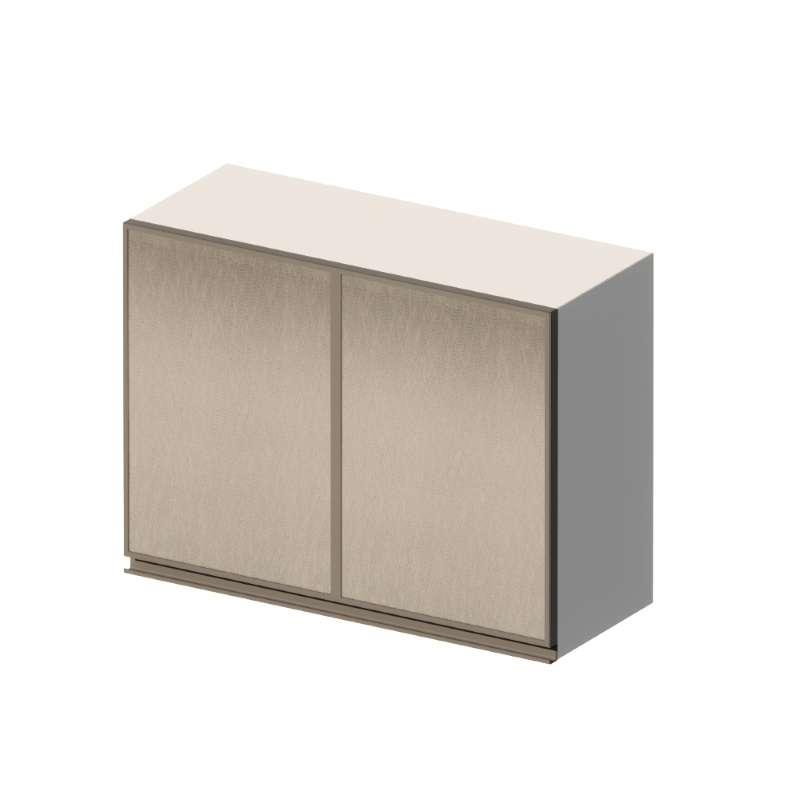 ตู้แขวนบานคู่ รุ่น BRIX 80x60 ซม. สี METAL-1