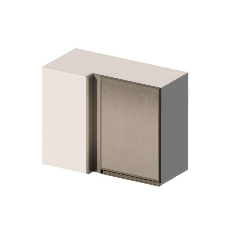 ตู้แขวนเข้ามุมเปิดซ้าย รุ่น BRIX 70x60 ซม. สี METAL-1