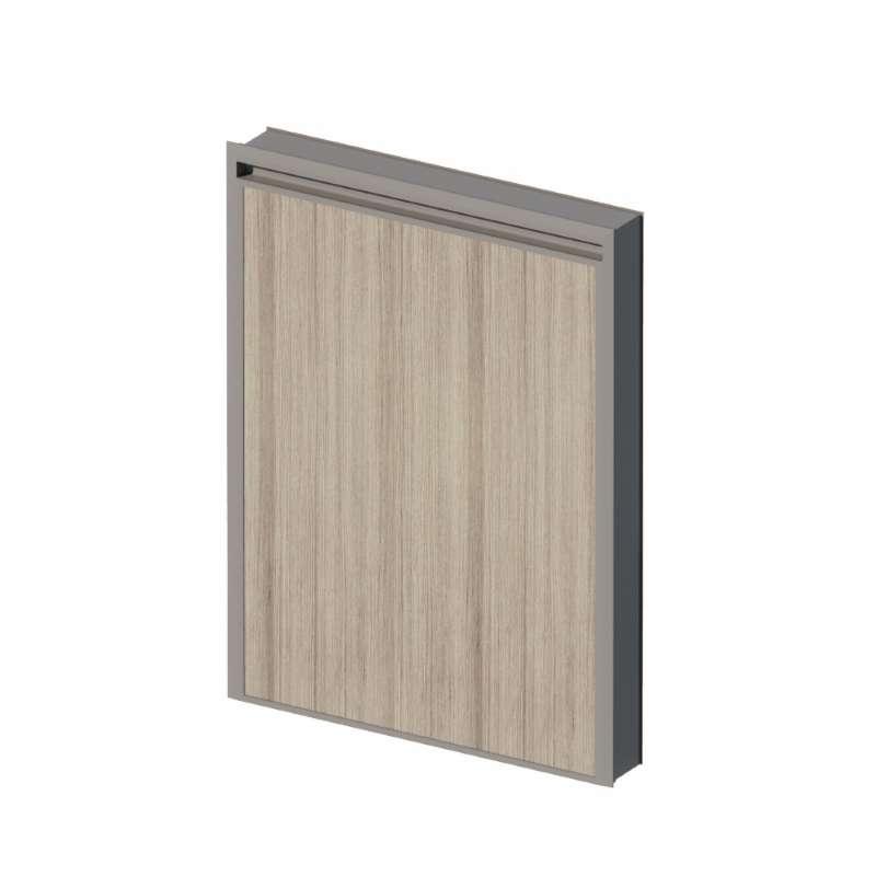 บานถังแก๊ส รุ่น BRIX 50x70 ซม. สี OAK WOOD-1