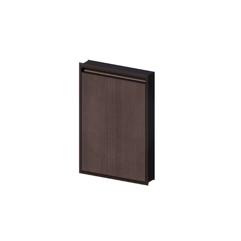 บานซิงค์เดี่ยวเปิดขวา รุ่น MAXII 40x60 ซม. สี Rich Walnut-1