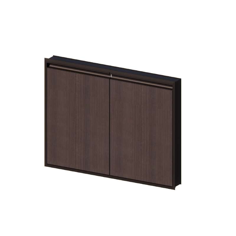 บานซิงค์คู่ รุ่น MAXII 80x60 ซม. สี Rich Walnut-1