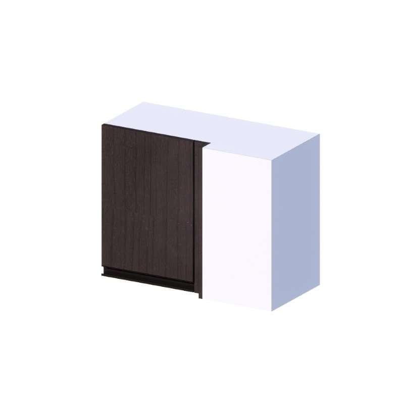 ตู้แขวนเข้ามุม MAXII 70x60 ซม. สี Rich Walnut-1