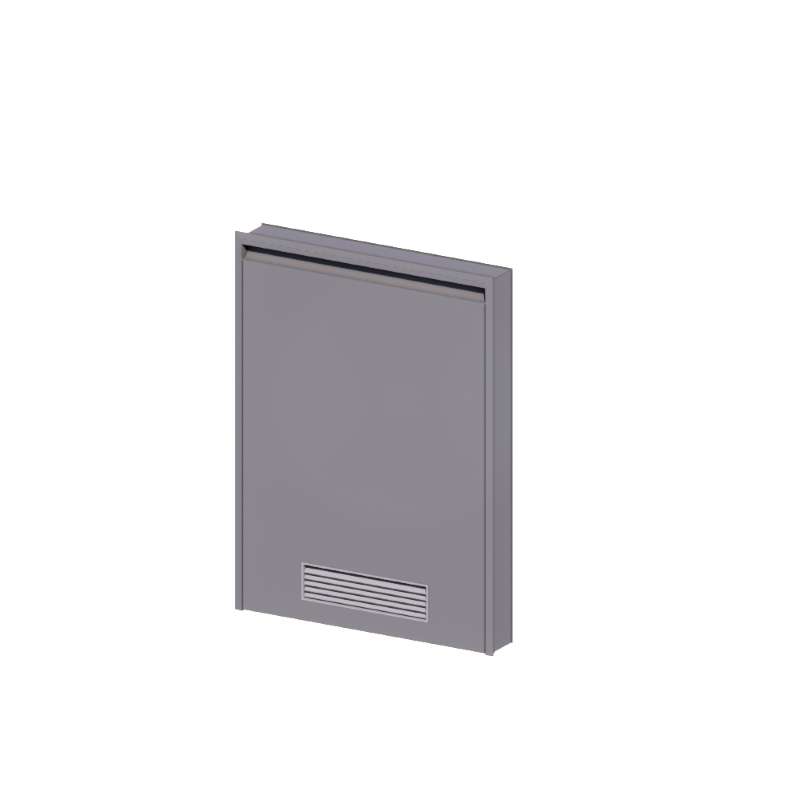 บานถังแก๊ส MAXII 50x70 ซม. สี Titanium Grey-1