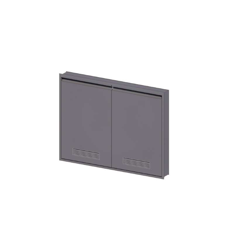 บานซิงค์คู่ช่องระบาย MAXII 80x60 ซม. สี Titanium Grey-1