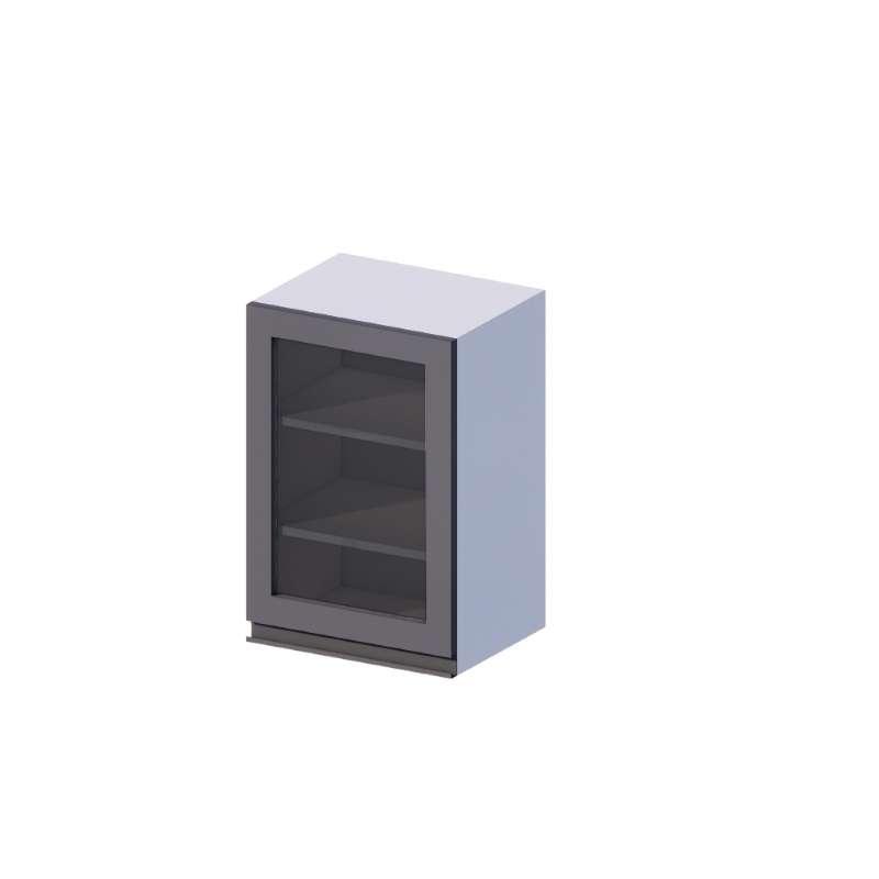 ตู้แขวนบานกระจกเปิดขวา MAXII 40x60 ซม. สี Titanium Grey-1