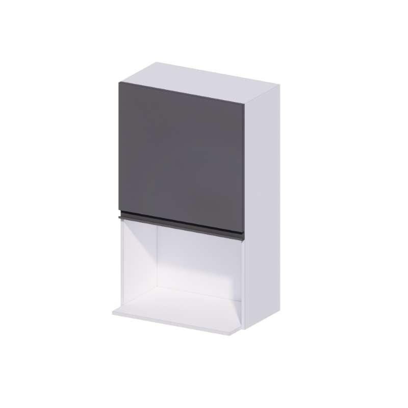 ตู้แขวนเปิดซ้ายไมโครเวฟ MAXII 100x60 ซม. สี Titanium Grey-1