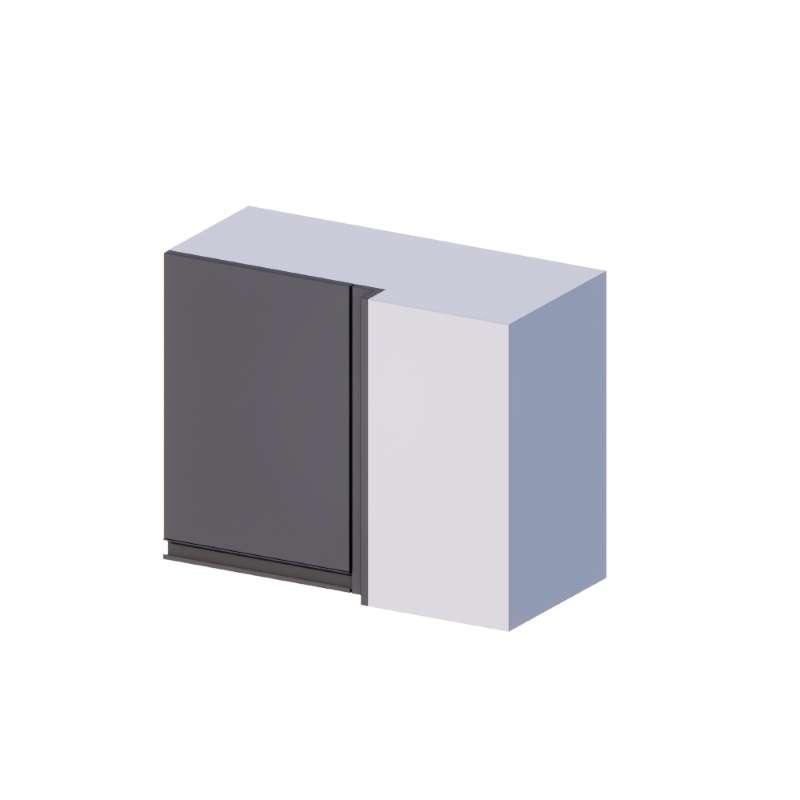 ตู้แขวนเข้ามุมขวา MAXII 70x60 ซม. สี Titanium Grey-1