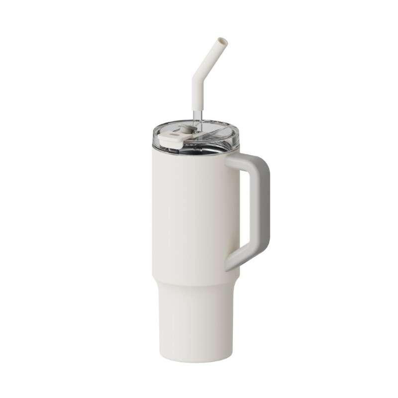 แก้วเก็บความเย็น เก็บอุณหภูมิ พร้อมหลอด Xiaomi Straw Mug (60321)-1