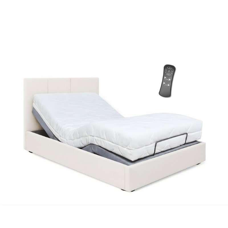 The Bed Signature สินค้าพร้อมติดตั้งเตียงปรับระด้บไฟฟ้าพร้อมที่นอนยางพารา 3.5ฟุต สีเบจ-1