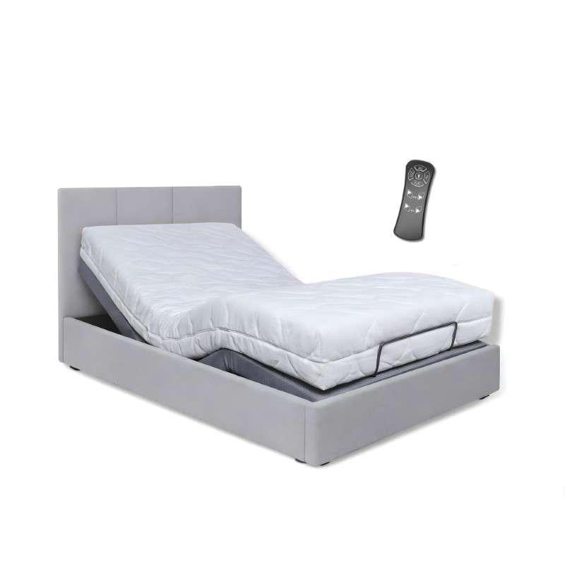 The Bed Signature สินค้าพร้อมติดตั้งเตียงปรับระด้บไฟฟ้าพร้อมที่นอนยางพารา 3.5ฟุต สีเทา-1