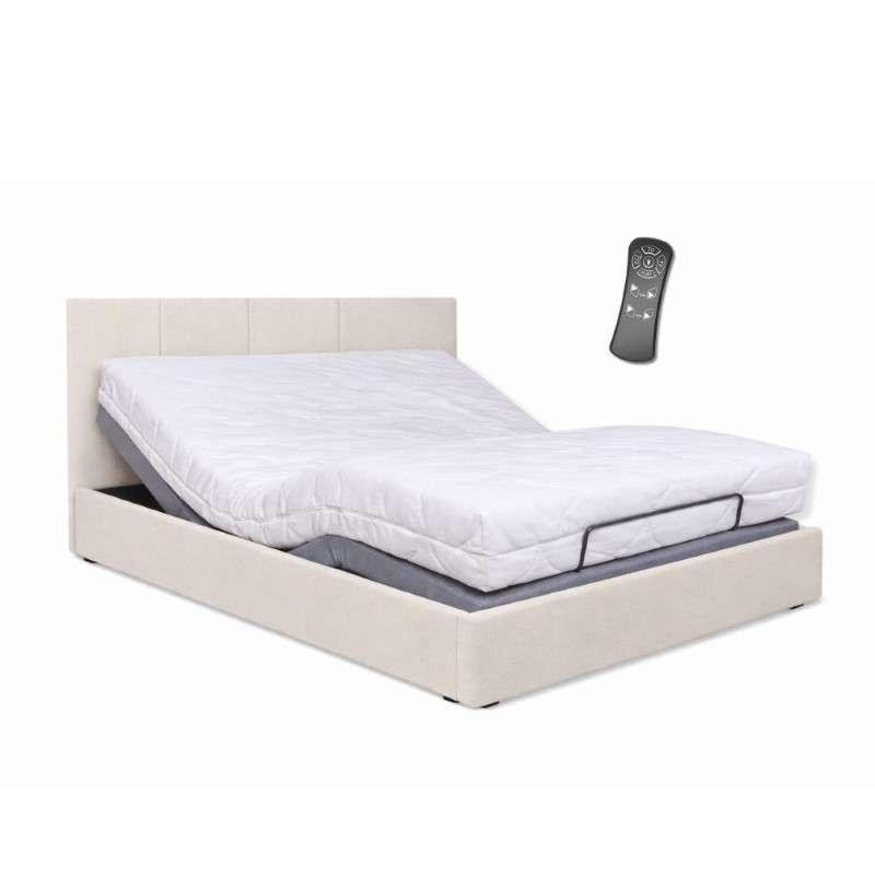 The Bed Signature สินค้าพร้อมติดตั้งเตียงปรับระด้บไฟฟ้าพร้อมที่นอนยางพารา 6ฟุต สีเบจ-1