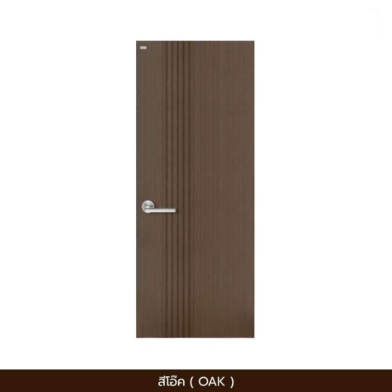 ประตู WPC รุ่น RIGA 70x200 cm. สีโอ๊ค-1