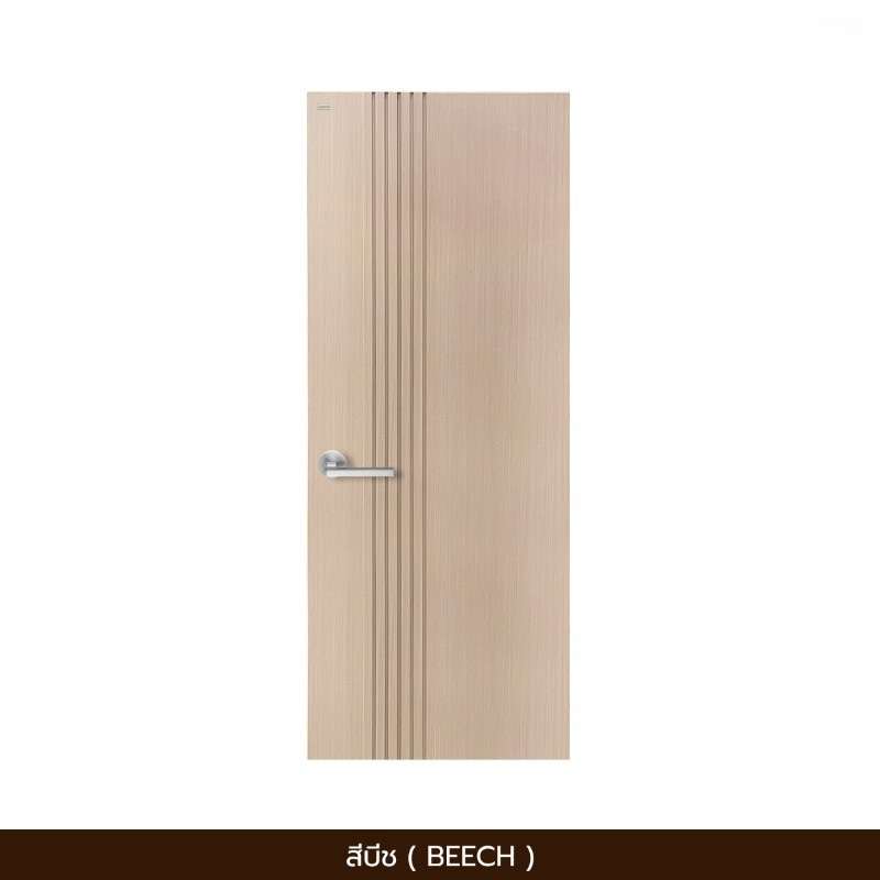 ประตู WPC รุ่น RIGA 90x200 cm. สีบีช-1