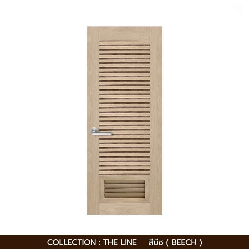 ประตูห้องน้ำโพลีสไตรีน รุ่น Simple 70X200 สีบีช-1