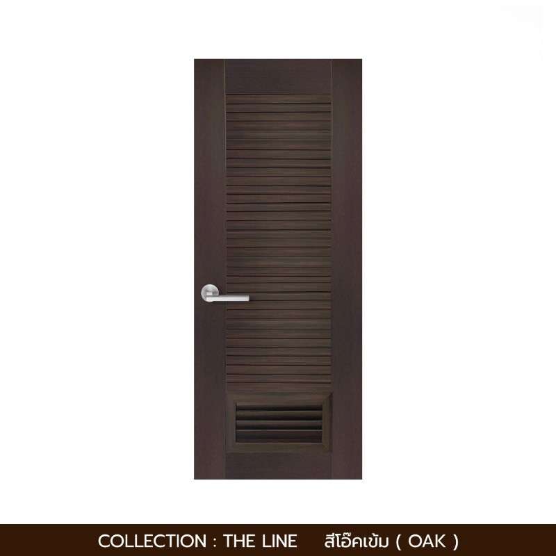 ประตูห้องน้ำโพลีสไตรีน รุ่น Simple 70X200 สีโอ๊ค-1