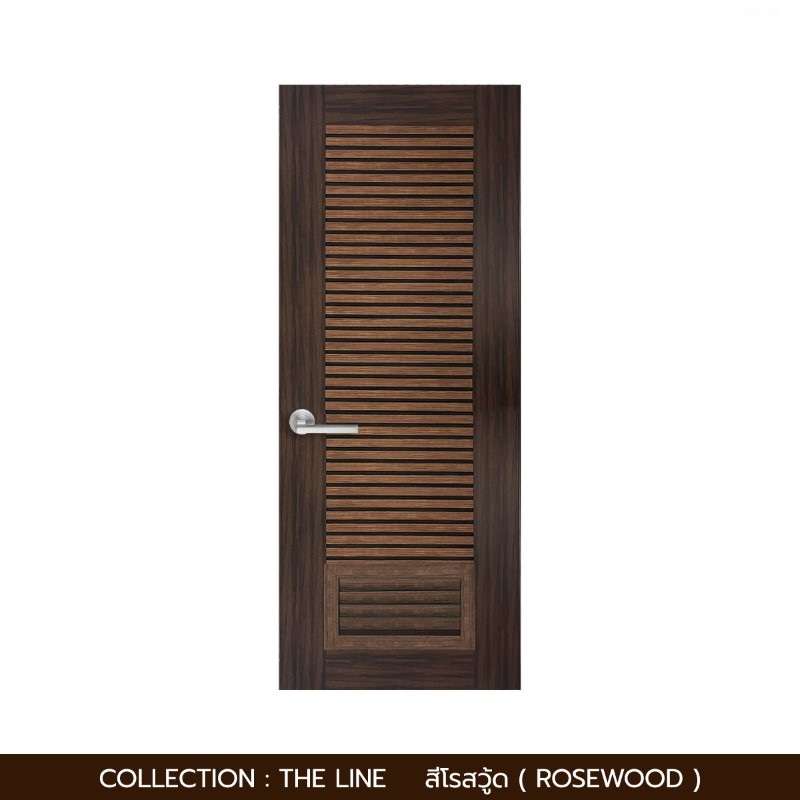 ประตูห้องน้ำโพลีสไตรีน รุ่น Simple 80X200 สีโร๊สวู๊ด-1