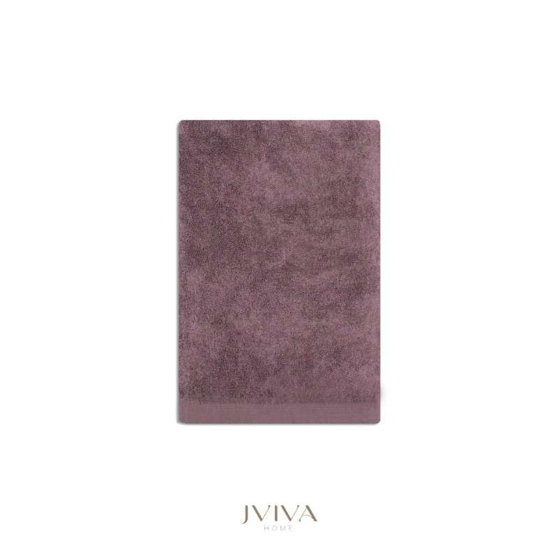Jviva ผ้าขนหนูใยไผ่ 100% เช็ดหน้า (13x13นิ้ว) สีม่วง Purple Passion-1