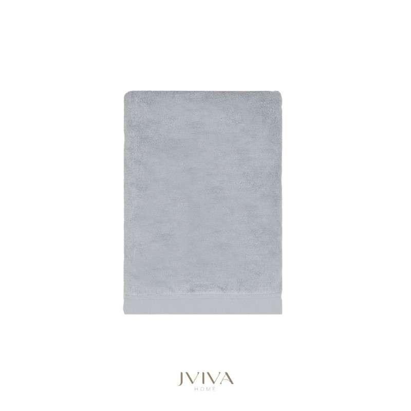 Jviva ผ้าขนหนูใยไผ่ 100% เช็ดผม (15x30นิ้ว) สีฟ้า Illusion Blue-1
