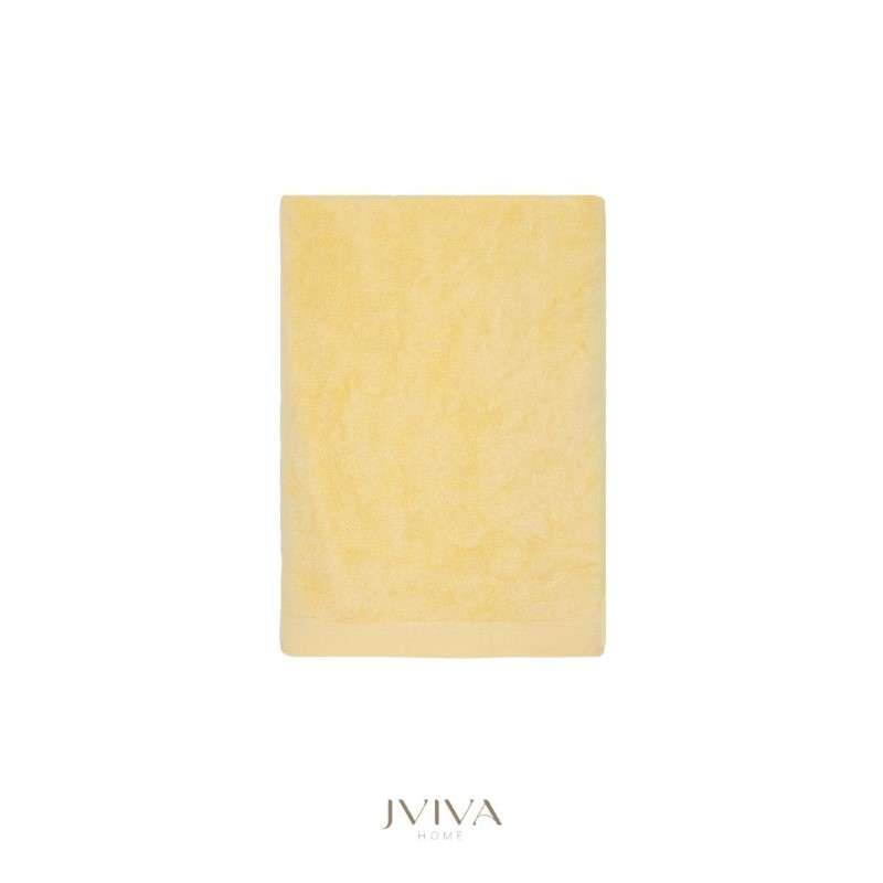 Jviva ผ้าขนหนูใยไผ่100% เช็ดตัว ไซส์ S (24x48นิ้ว) สีเหลือง Yellow Sundance-1