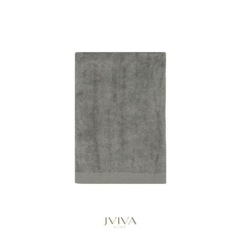 Jviva ผ้าขนหนูใยไผ่100% เช็ดตัว ไซส์ M (27x54นิ้ว) สีเทา Grey Fieldstone-1