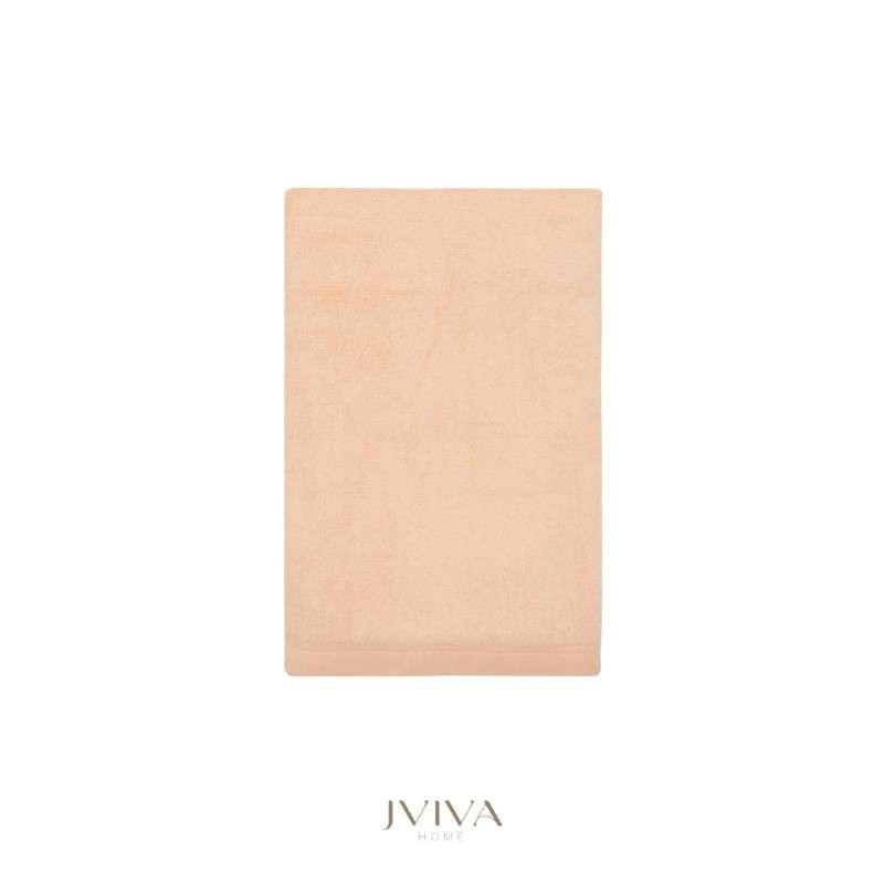 Jviva ผ้าขนหนูใยไผ่100% เช็ดตัว ไซส์ L (27x60นิ้ว) สีพีช Peach Puff-1