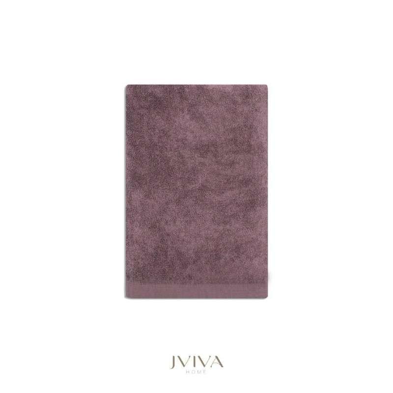 Jviva ผ้าขนหนูใยไผ่100% เช็ดตัว ไซส์ L (27x60นิ้ว) สีม่วง Purple Passion-1