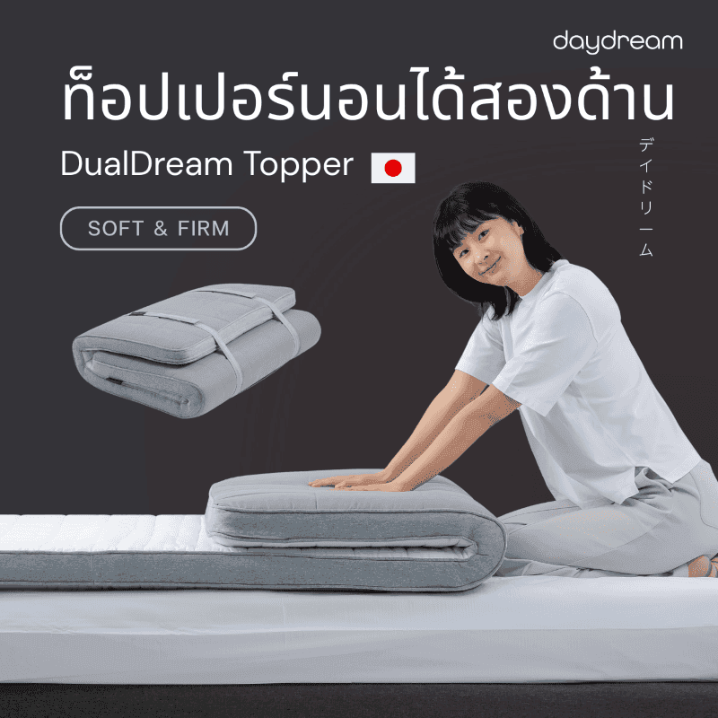 DayDream - DualDream Topper ท็อปเปอร์ นอนได้สองด้าน Single Size (3.5 ft.)-1