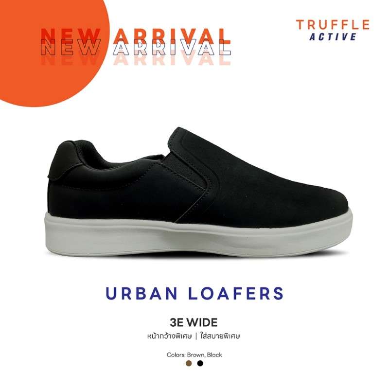 Truffle รองเท้าสุขภาพ รุ่น Urban loafers สี Black size 41-1