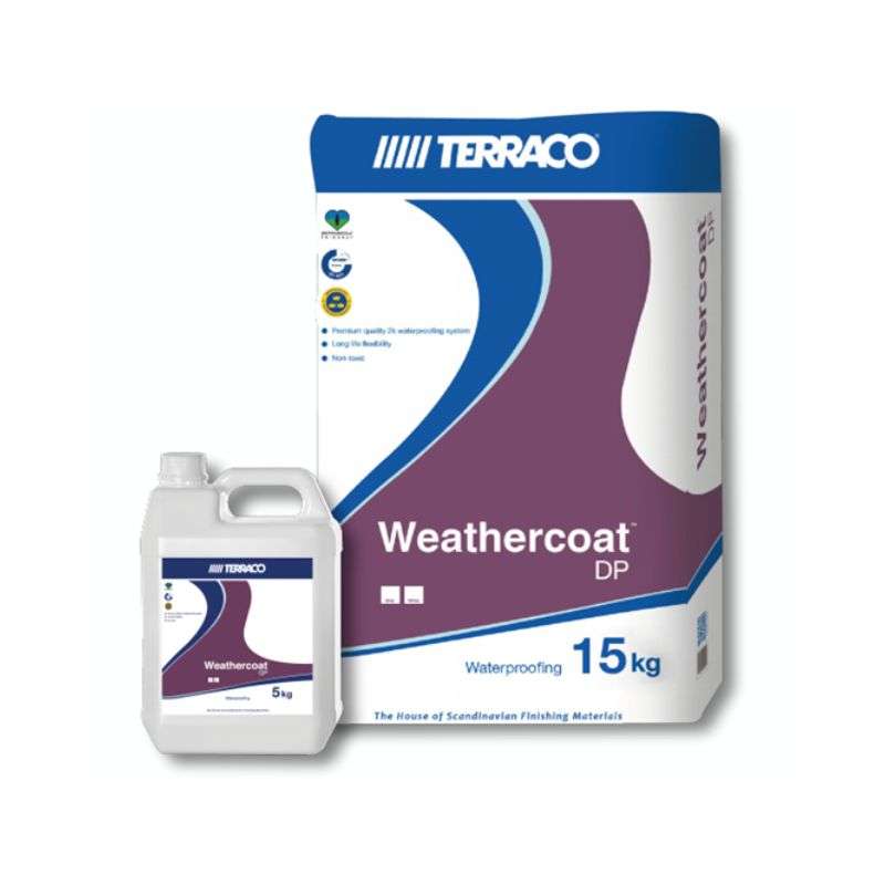 Terraco ซีเมนต์กันซึม WEATHERCOAT GP (A+B) 20kg-1
