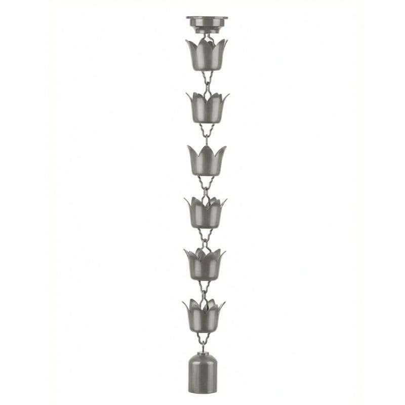 โซ่ระบายน้ำฝนไวนิล เอสซีจี (ทิวลิป) สีเทา ยาว 3 ม.-1