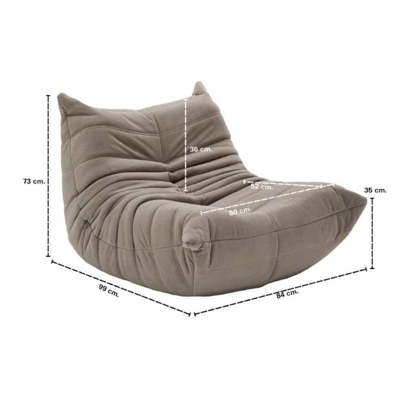 โซฟาสูญญากาศ Stara Soft Muffin Sofa (สีน้ำตาลเข้ม)-1