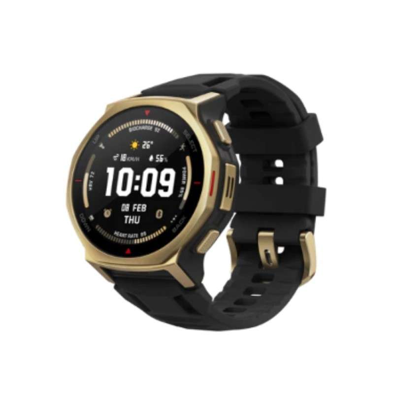 นาฬิกาสามาร์ทวอทช์ สำหรับออกกำลัง Amazfit รุ่น T-Rex 3 Pro 44mm สี Black Gold-1
