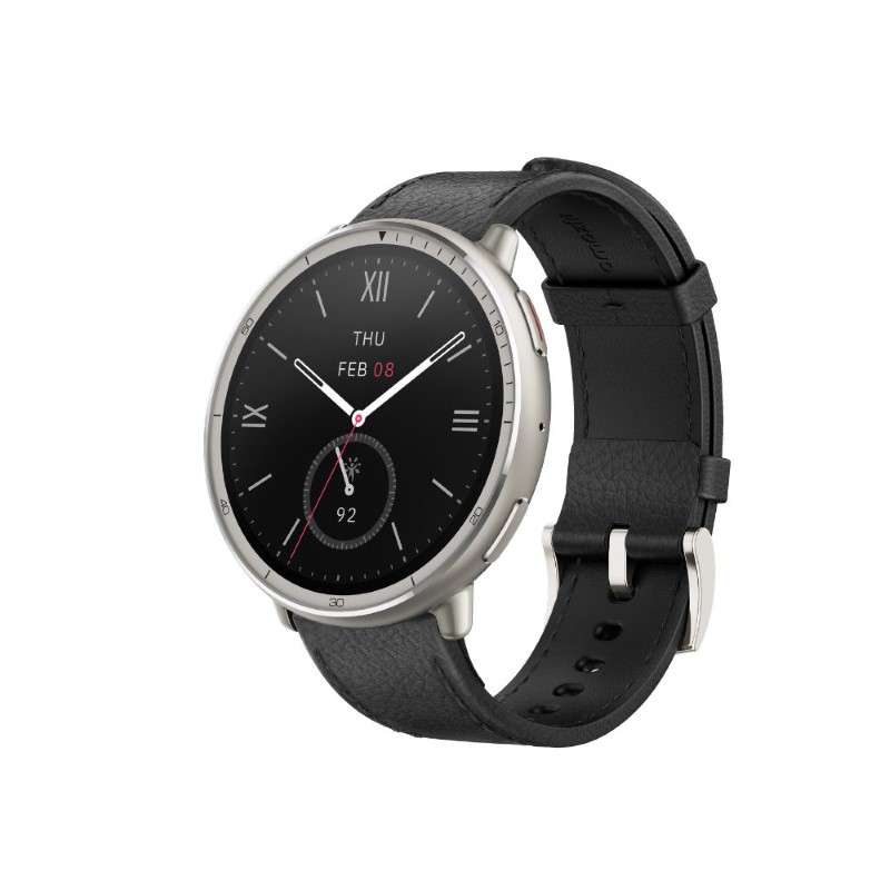 นาฬิกา Smart watch สำหรับออกกำลังกาย Amazfit รุ่น Active 2 Black Leather-1
