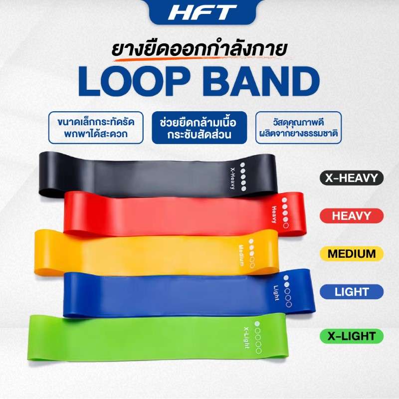 Set ยางยืด 5 เส้น Mini Loop Band - Homefittools-1