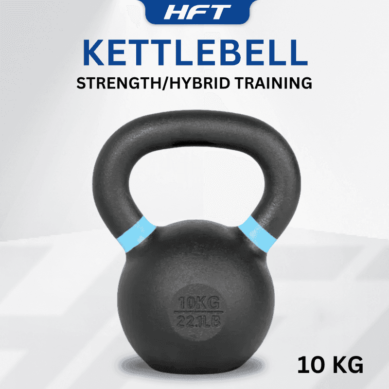 Kettlebell ดัมเบิ้ลหูหิ้ว สีดำด้าน 10 KG. - Homefittools-1