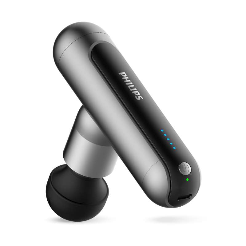 Philips Massage Gun เครื่องนวดมือถือ Fascia Gun ปืนนวดคลายกล้ามเนื้อ อุปกรณ์นวด หัวนวด PPM7303-1