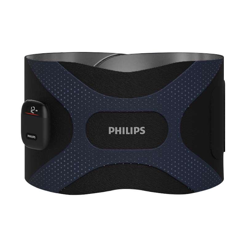 เข็มขัดนวดเอว Abdominal Massage Belt เข็มขัดสลายไขมัน เครื่องนวดเอวไฟฟ้า EMS ประคบร้อน PPM4331-1