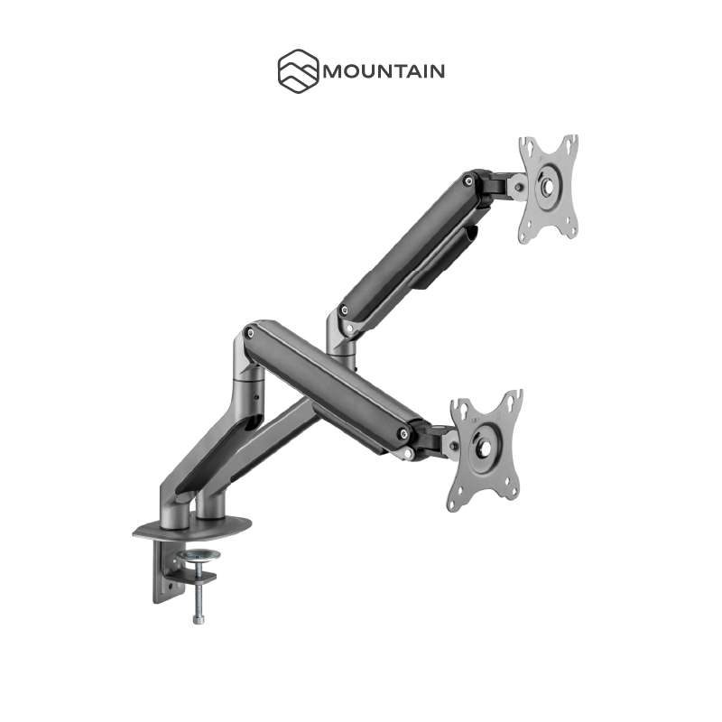 ขาตั้งจอคอมพิวเตอร์ รุ่น MO63/BK-2M แบบ 2 จอ มีสปริง-1