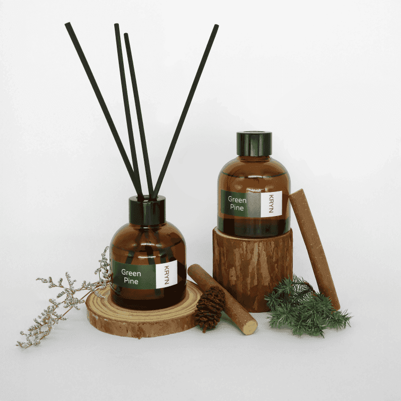 ก้านไม้หอม KRYN Green Pine ขนาด 100 ml. (กลิ่นป่าสน)-1