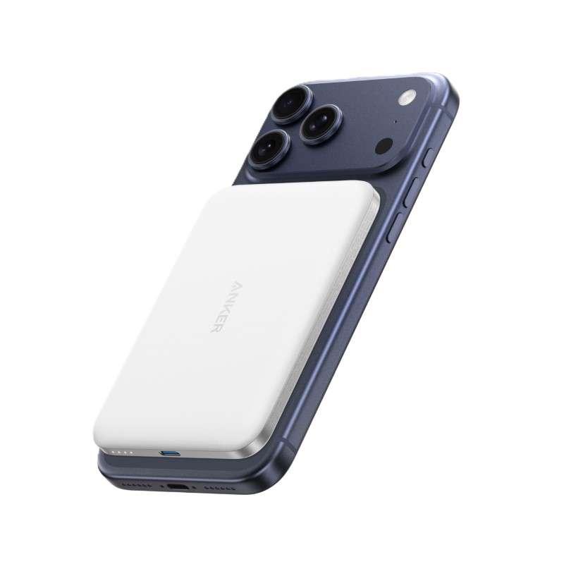 พาวเวอร์แบงค์แม่เหล็ก Anker A1665H11 PowerBank Slim 5KmAh WH-1