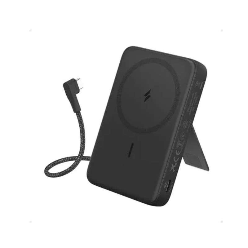 พาวเวอร์แบงค์แม่เหล็ก Anker A1685 MagPWB 10K w/TC Cable BK-1