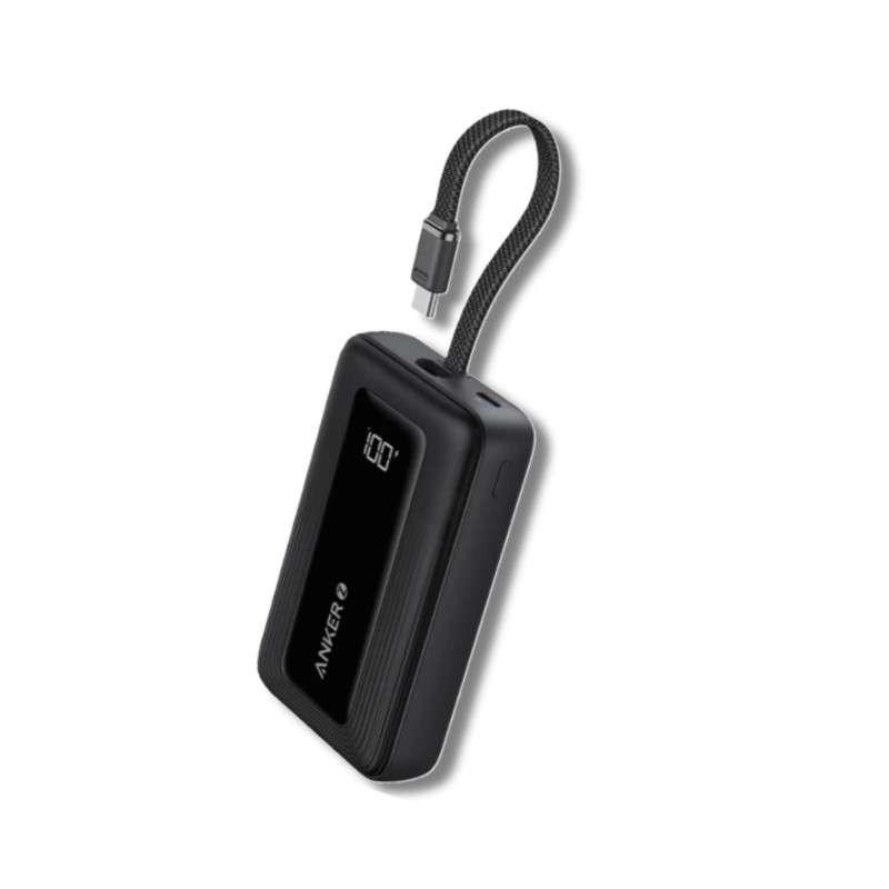 พาวเวอร์แบงค์พร้อมสายชาร์จ Anker A1688 Zolo 10K 30W w/TC Cable  BK-1