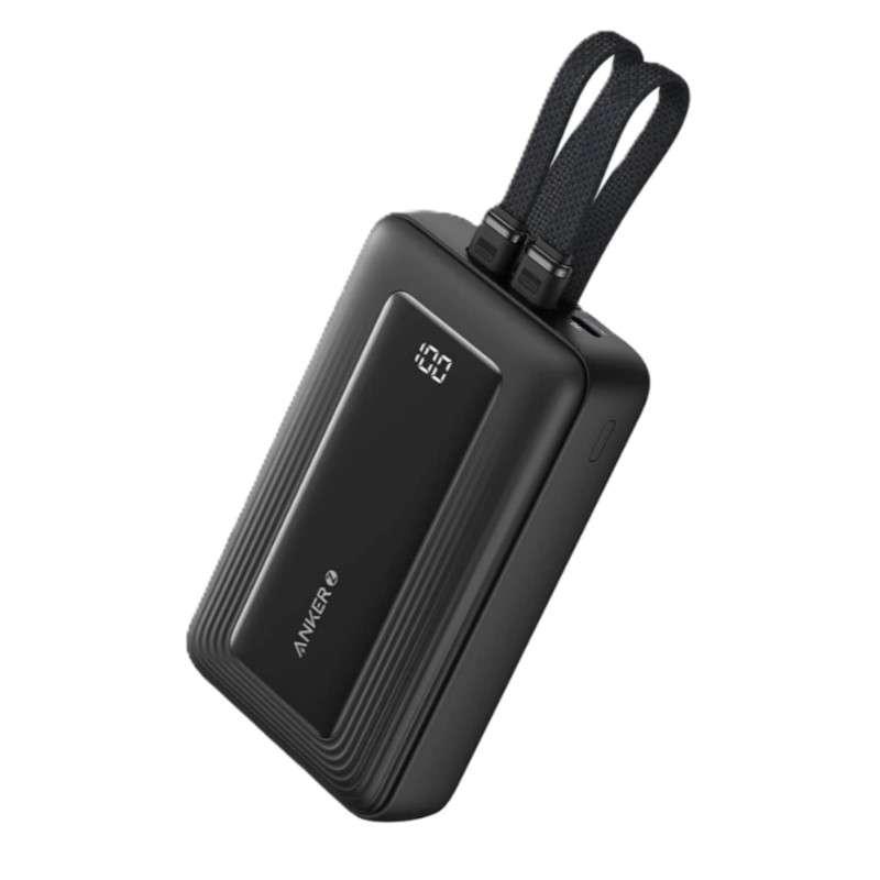 พาวเวอร์แบงค์พร้อมสายชาร์จ Anker A1680 Zolo 10K 30W w/TC&L cable BK-1