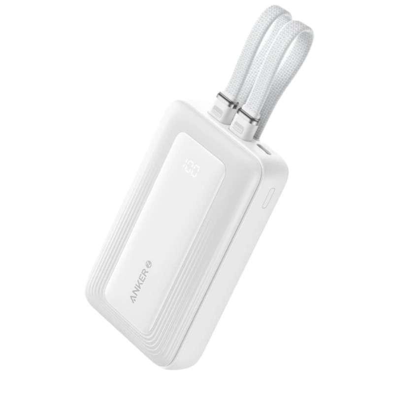 พาวเวอร์แบงค์พร้อมสายชาร์จ Anker A1680 Zolo 10K 30W w/TC&L cable WH-1